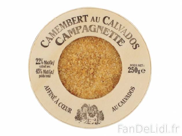 Camembert affiné au calvados , prezzo 2.79 € per 250 g, 1 kg = 11,16 € EUR. ...