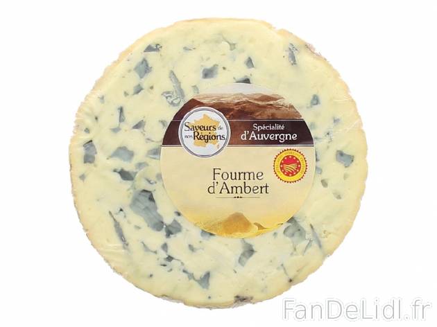 Fourme d&apos;Ambert AOP , prezzo 7.59 € per Le kilo 
- La pièce d&apos;env. ...