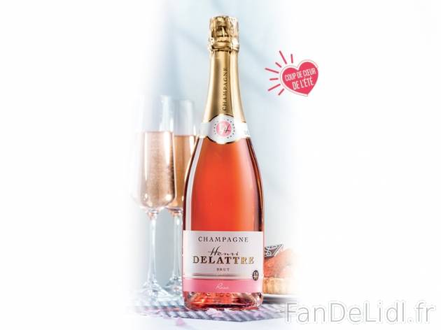 Champagne Brut Rosé Henri Delattre AOC , prezzo 14.99 &#8364; 
- Temp&eacute;rature ...