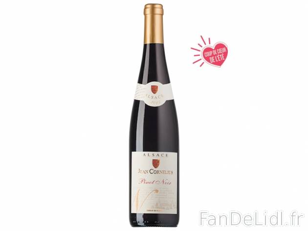 Alsace Pinot Noir 2015 AOC , prezzo 5.99 &#8364; 
- Temp&eacute;rature optimale ...