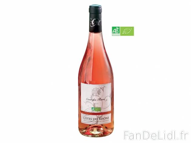 Côtes du Rhône Rosé Bio Cave des Fleurs 2015 AOP , prezzo 3.69 &#8364; 
- ...