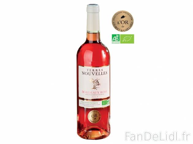 Bordeaux Rosé Bio Terres Nouvelles 2015 AOP , prezzo 3.59 &#8364; 
- Temp&eacute;rature ...