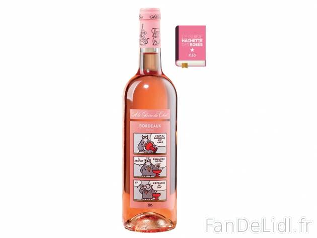 Bordeaux Rosé à la Gloire du Chat 2015 AOC , prezzo 3.99 &#8364; 
- Temp&eacute;rature ...