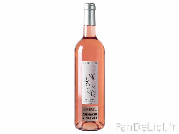 Oc Cinsault-Grenache rosé1 , prezzo 1.99 € per 75 cl 
- Température optimale ...