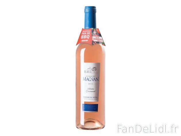 Bouches du Rhône rosé1 , prezzo 2.69 € per 50 cl au choix 
- Température optimale ...