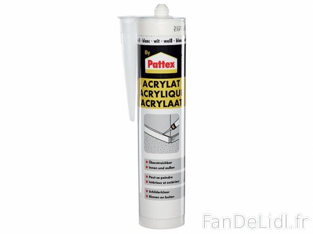 Acrylique blanc , prezzo 1.99 € per 310 ml, 1 L = 6,42 € EUR.