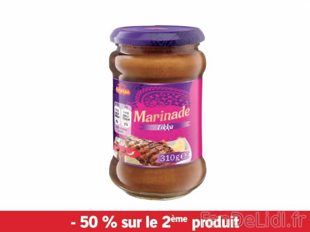 Marinade indienne , prezzo 2.23 € per Soit le lot de 2 x 300/310 g au choix, 1 ...