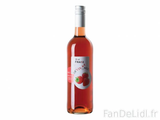 Di’vin Mix rosé Fraise BABV1 , prezzo 1.99 € per 75 cl 
    