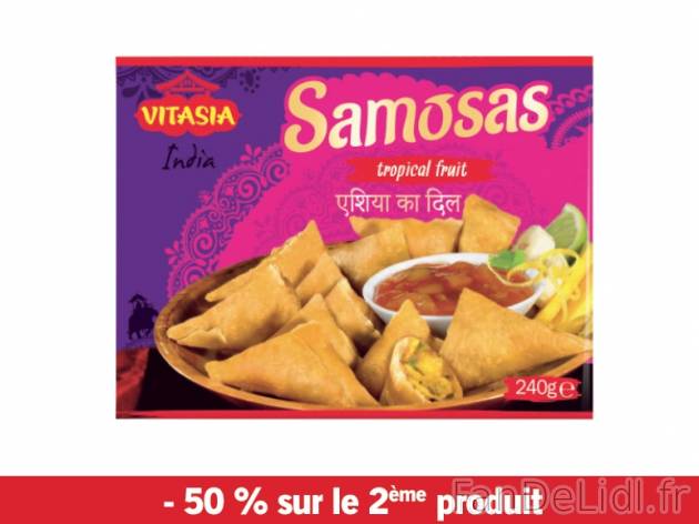 Samosas , prezzo 5.23 € per Soit le lot de 2 x 240 g au choix, 1 kg = 10,90 € ...