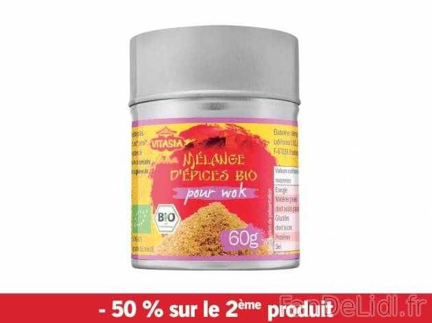 Mélange d&apos;épices ou de condiments biologiques , prezzo 2.23 € per Soit ...