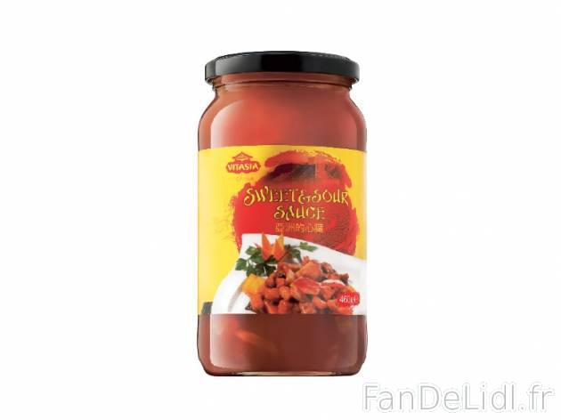 Sauce aigre-douce , prezzo 0.99 € per 460 g, 1 kg = 2,15 € EUR.