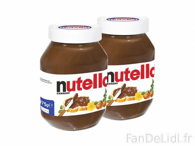 Nutella , le prix 3.99 € 
- Le pot de 975 g : 5,32 € (1 kg = 5,46 €)
- Les ...