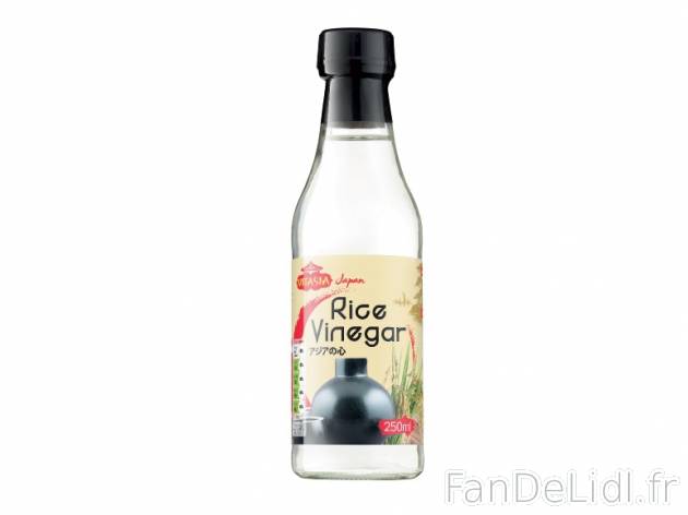 Vinaigre de riz , prezzo 1.89 € per 25 cl, 1 L = 7,56 € EUR. 
- Ingrédient ...