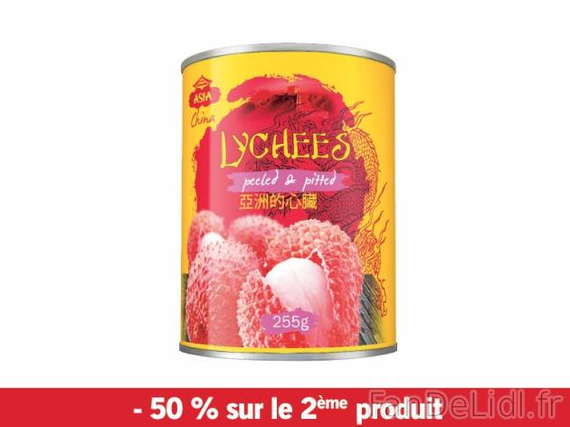 Litchis , prezzo 1.93 € per Soit le lot de 2 x 255 g (PNE), 1 kg = 3,78 € EUR. ...