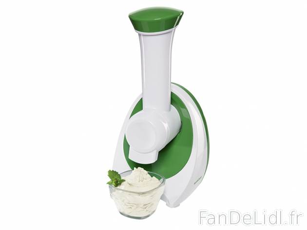 Sorbetière , prezzo 24.00 € per L&apos;unité au choix 
- 200 W 
- Recettes ...