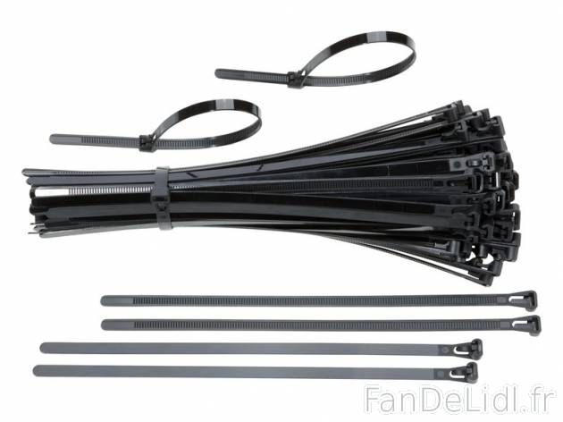 100 colliers de serrage réutilisables , prezzo 3.99 € per Le set 
- Longueur ...