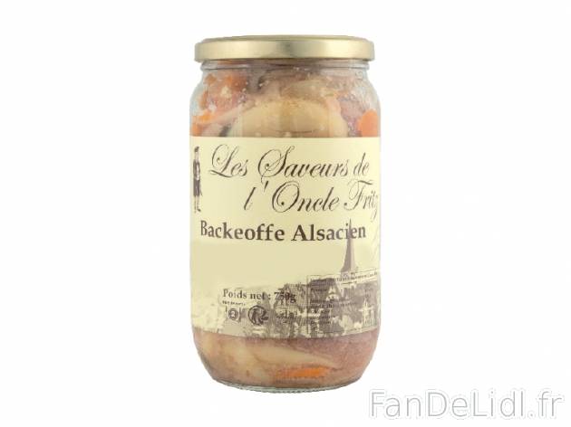 Backeoffe alsacien , prezzo 5.49 € per 750 g, 1 kg = 7,32 € EUR.