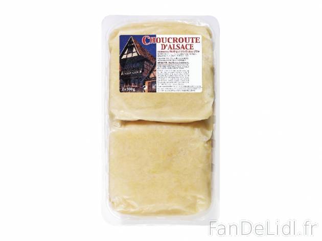 Choucroute à la graisse d’oie et au Riesling , prezzo 2.49 € per 2 x 500 g, ...