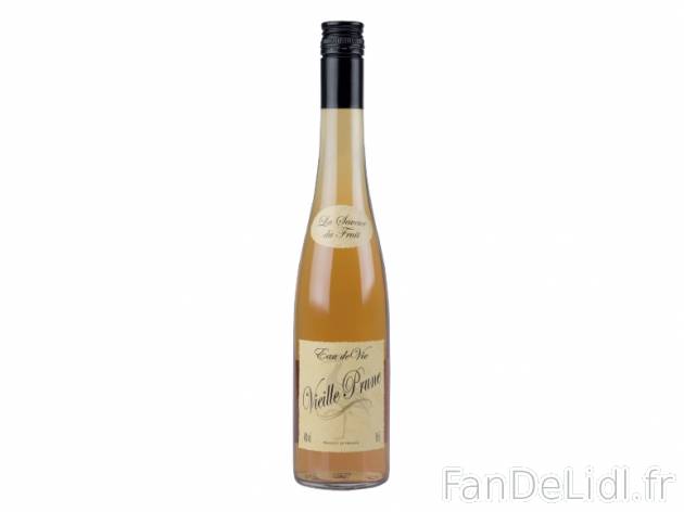 Eau-de-vie vieille prune , prezzo 9.99 € per 50 cl, 1 L = 19,98 € EUR. 
- 40 ...