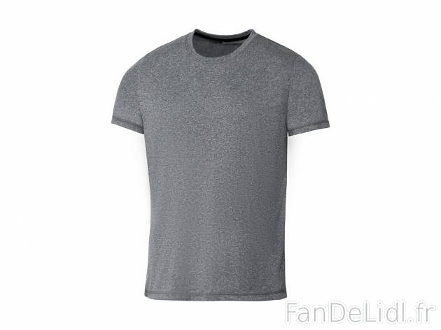 T-shirt homme , le prix 3.99 € 
- Ex. 100 % polyester.
- Du S au XL selon modèle
- ...