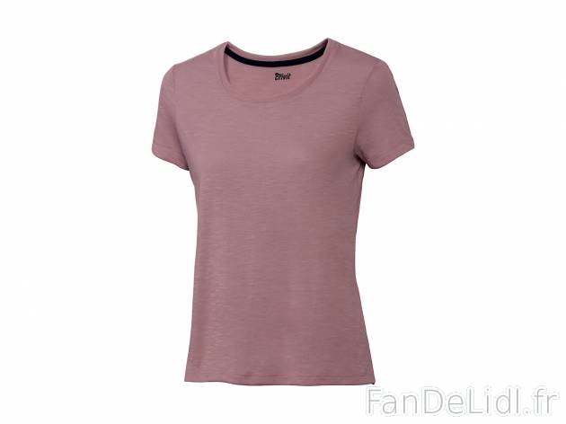 T-shirt femme , le prix 3.99 € 
- Ex. 100 % polyester.
- Du S au XL selon modèle
- ...