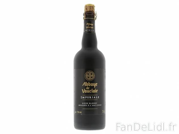 Bière Blonde Impériale d&apos;Abbaye , prezzo 2.49 € per 75 cl, 1 L = 3,32 ...