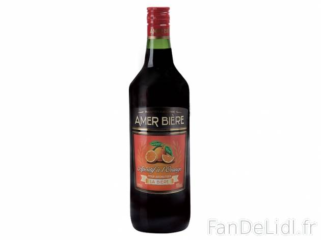 Amer bière , prezzo 4.99 € per La bouteille de 1 L 
- 15 % Vol. 
- Pour un ...