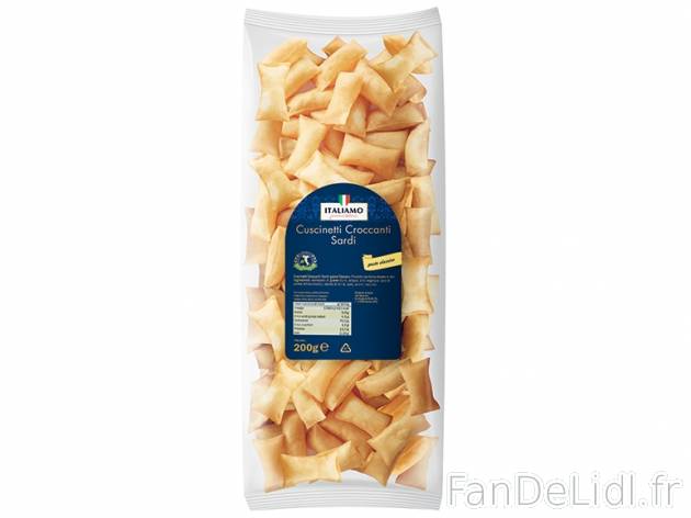 Biscuits salés sardes , prezzo 1.59 € per 200 g au choix, 1 kg = 7,95 € EUR. ...