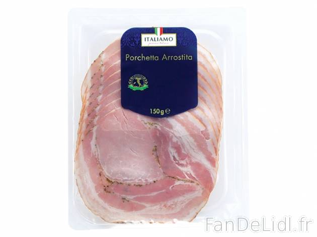 Rôti de porc aux herbes en tranches , prezzo 2.19 € per 150 g, 1 kg = 14,60 € EUR.