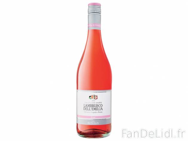 Lambrusco Dell’Emilia rosé Villa Bonaga 2014 IGP , prezzo 1.99 € per 75 cl, ...