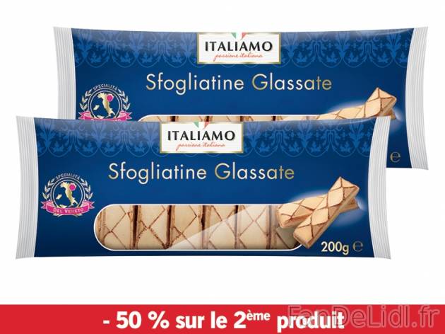 Biscuits feuilletés avec un glaçage à l&apos;abricot , prezzo 1.18 € per ...