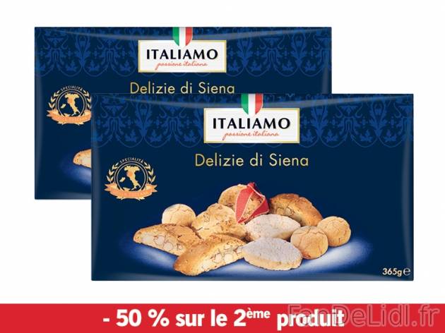 Assortiment de biscuits toscans , prezzo 7.18 € per Soit le lot de 2 x 365 g, ...