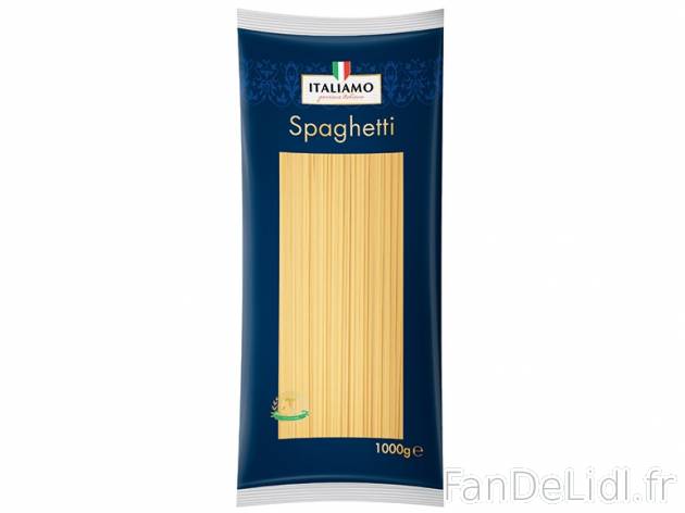 Spaghetti , prezzo 0.99 € per Le paquet de 1 kg 
-      Inédit chez Lidl