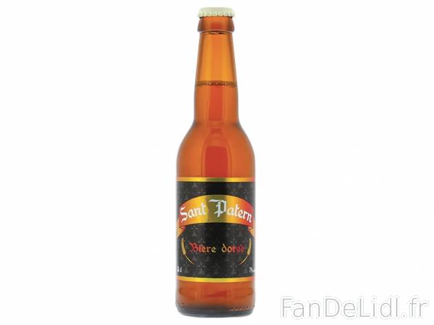 Sant Patern bière dorée , prezzo 0.99 € per 33 cl, 1 L = 3,00 € EUR. 
- 7 ...