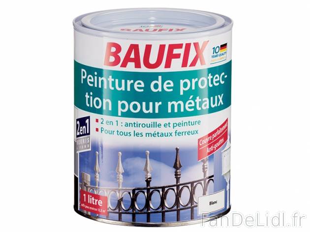 Peinture de protection pour métaux , prezzo 5.49 € per Le pot de 1 L au choix ...