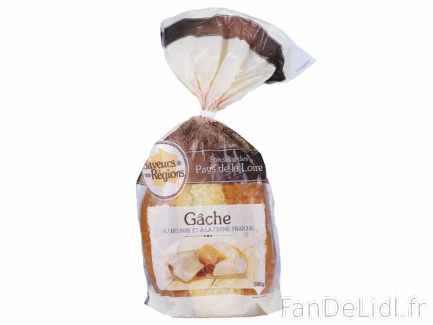 Gâche pur beurre , prezzo 1.99 € per 500 g, 1 kg = 3,98 € EUR. 
- La gâche ...