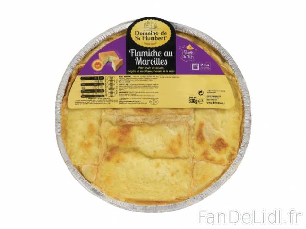 Flamiche au maroilles AOP , prezzo 4.49 € per 330 g, 1 kg = 13,61 € EUR.