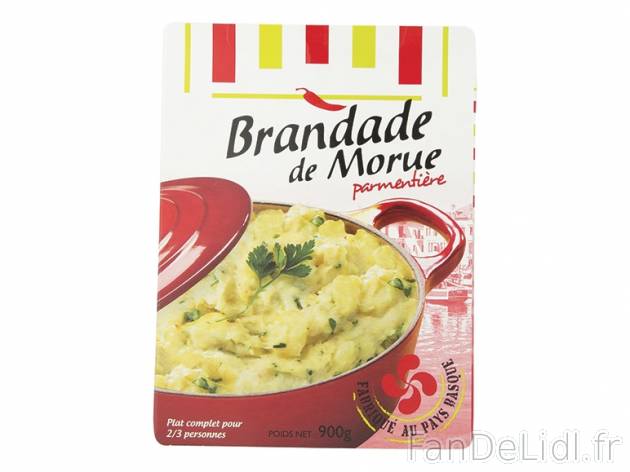 Brandade de morue parmentière , prezzo 4.59 &#8364; per 900 g, 1 kg = 5,10 ...