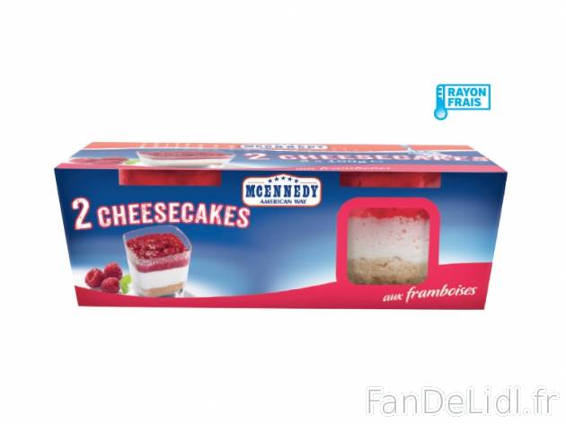 2 cheesecakes , prezzo 1.49 € per 200 g au choix, 1 kg = 7,45 € EUR. 
- Au ...
