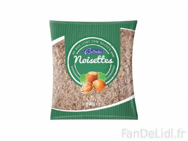 Noisettes en poudre , prezzo 2.79 € per 200 g, 1 kg = 13,95 € EUR.