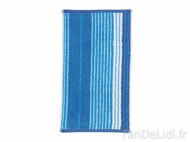 2 serviettes invité en éponge avec broderie ou rayures , prezzo 2.29 € per Le ...