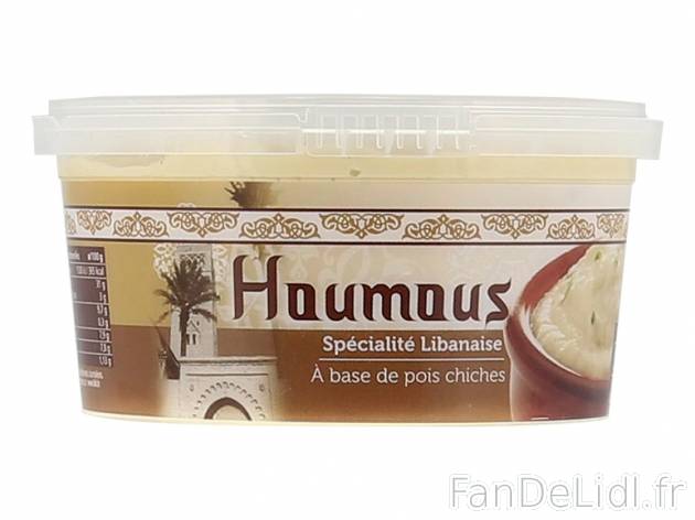 Houmous , prezzo 1.39 € per 200 g, 1 kg = 6,95 € EUR. 
- Le houmous est une ...