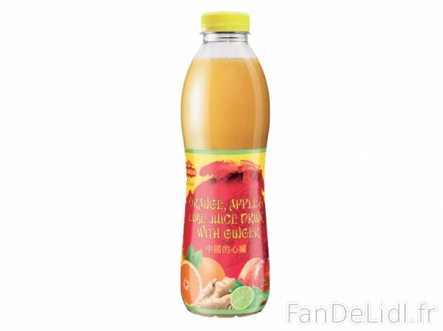 Jus asiatique , prezzo 1.49 € per 75 cl, 1 L = 1,99 € EUR. 
- Composé d&apos;orange, ...