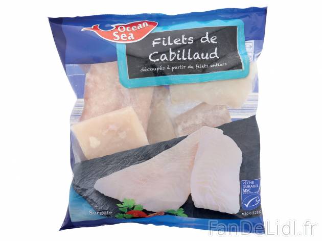 Filets de cabillaud MSC , le prix 5.09 € 

Caractéristiques

- Pêche durable
- ...