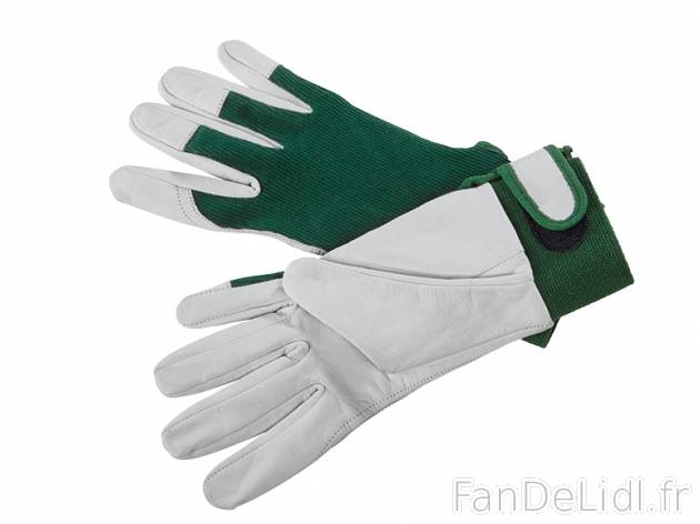 Gants de jardin en cuir de chèvre , prezzo 5.99 € per La paire 
- Paume, pouce ...