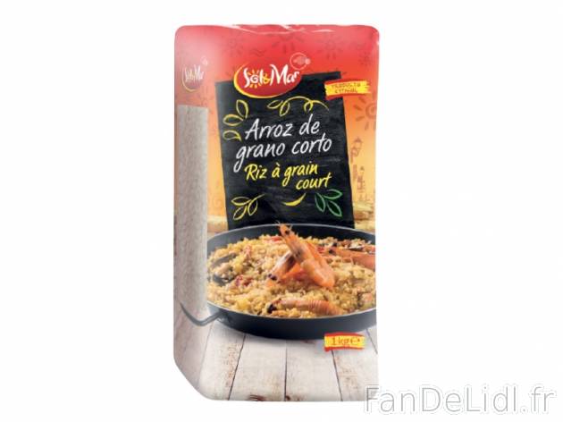 Riz à grain court , prezzo 0.99 € per Le sachet de 1 kg 
-      Inédit chez Lidl