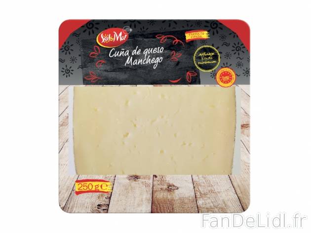 Cuña de queso Manchego AOP , prezzo 3.49 € per 250 g, 1 kg = 13,96 € EUR. 
- ...