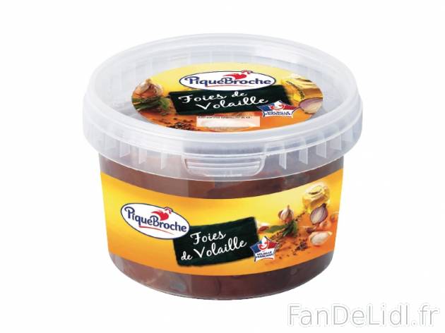 Foies de volaille , prezzo 1.49 € per 300 g, 1 kg = 4,97 € EUR. 
- En vente ...