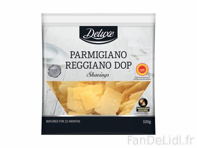 Parmigano Reggiano DOP , le prix 1.99 € 
- Affinage 22 mois
Caractéristiques

- ...