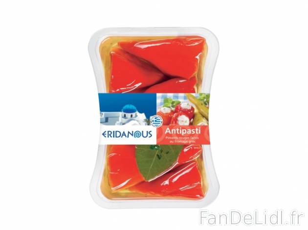 Antipasti grecs , prezzo 1.89 € per 230/250 g au choix, 1 kg = 8,22 € EUR. 
- ...